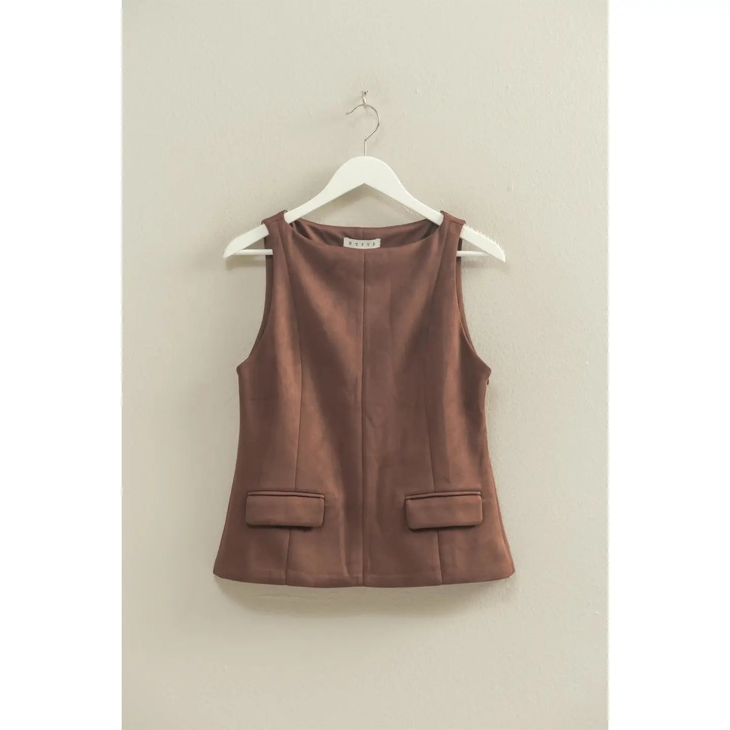 Chestnut Suede Top