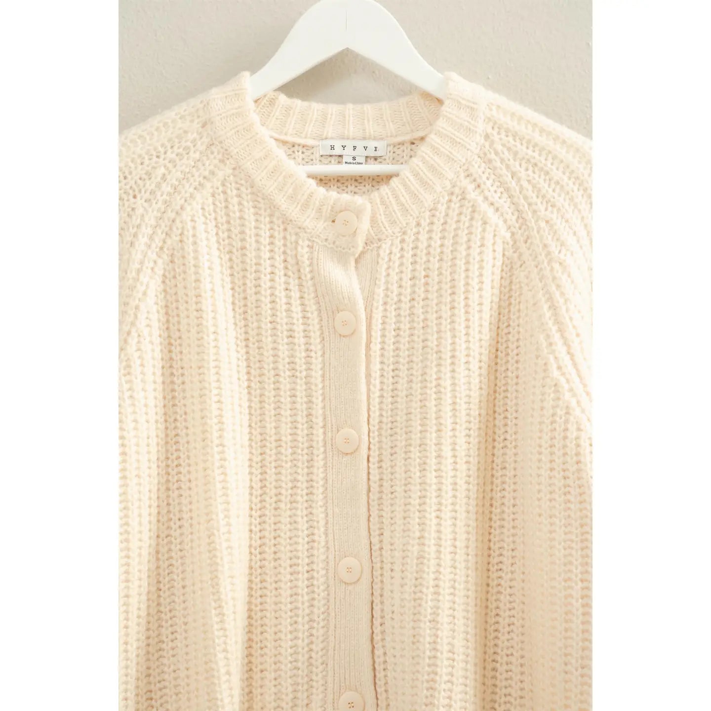 Buttoned & Beige Sweater