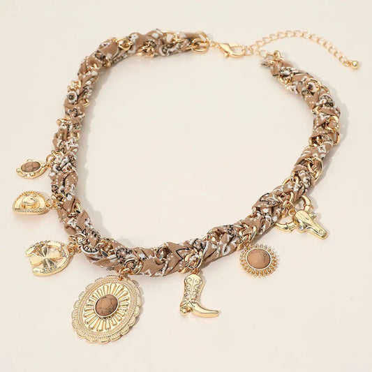 Western Charm Bandana Necklace
