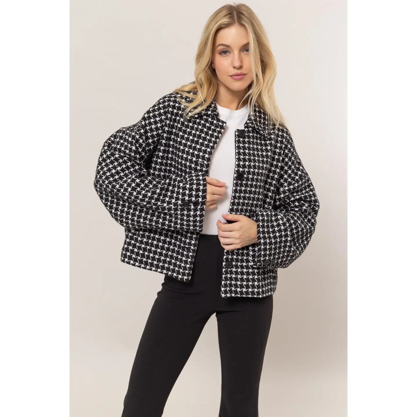 Alicia Plaid Oversized Jacket