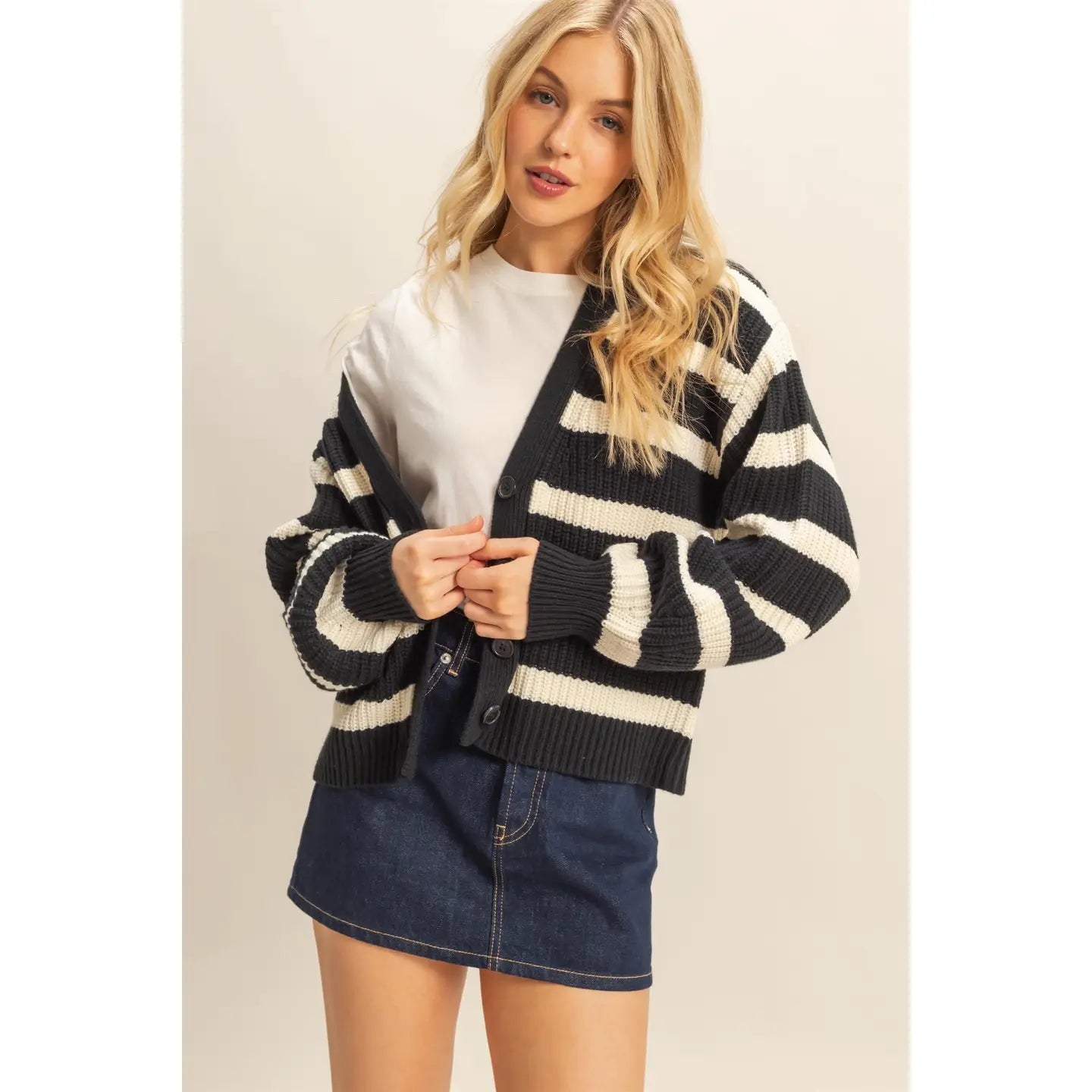 Layered in Lines Sweater