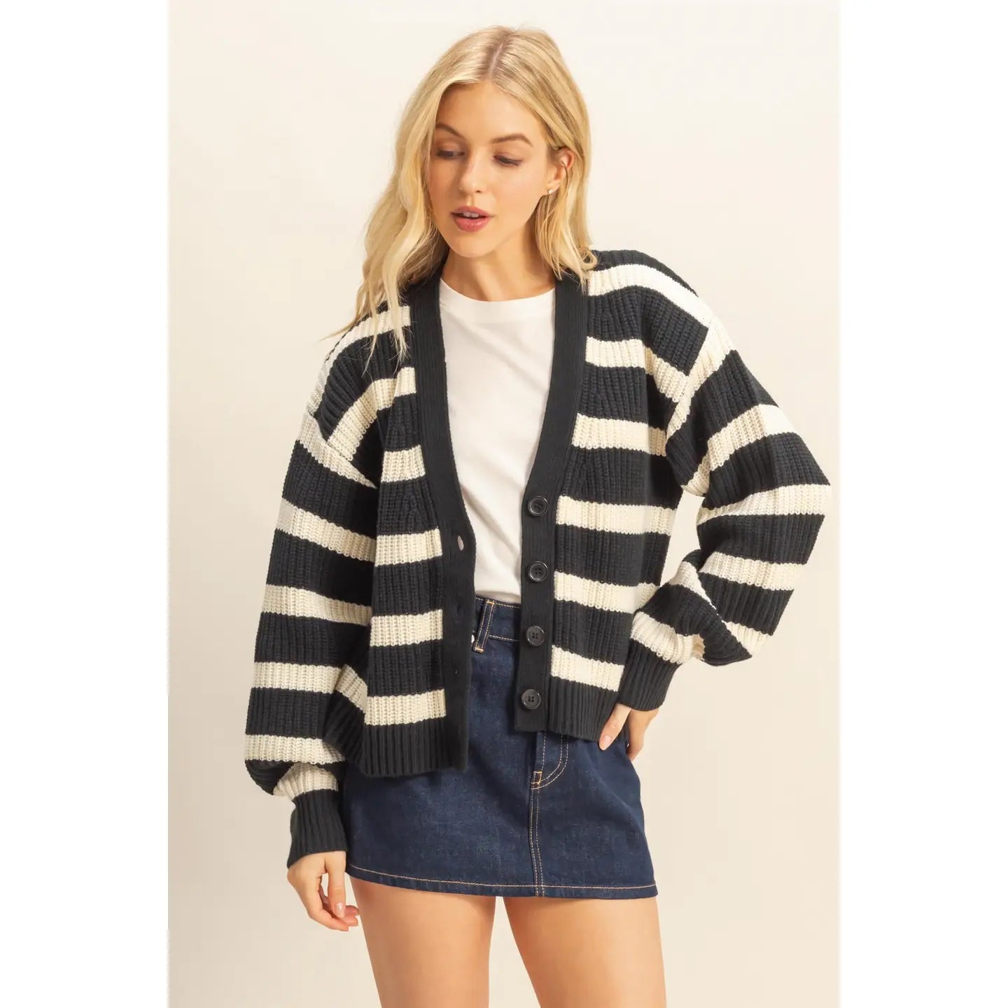 Layered in Lines Sweater